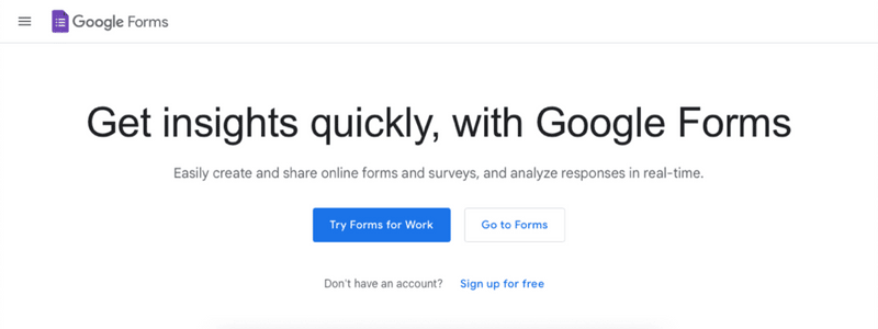 Google forms dataa analyysiä varten markkinoinnitrendit